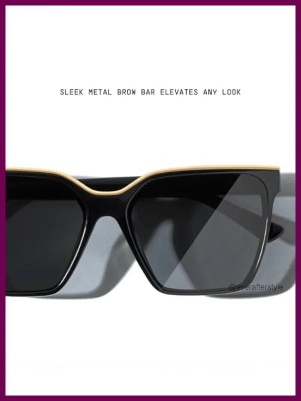 Oversized Square Sunglasses for Women UV400 Protection with Case and Cloth
